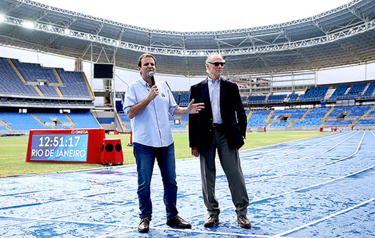 Eduardo Paes, mayor of Rio de Janeiro, and Carlos Arthur Nuzman, president of the Rio 2016 Organizing Committee.